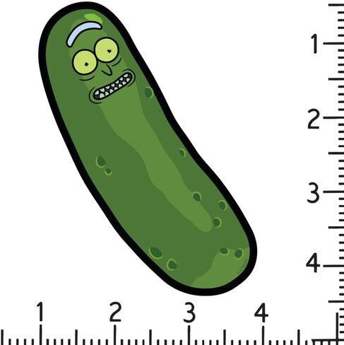ملصق من الفينيل مقطوع بالقالب مقاس 4 بوصات من Rick & Morty Pickle Rick Premium لنوافذ السيارات والشاحنات in Kuwait