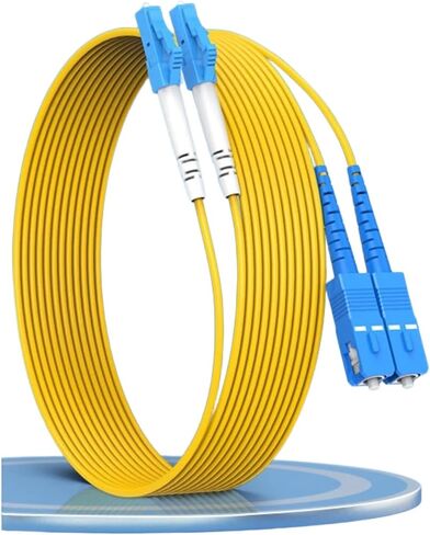LC to UPC OS2 Duplex Single-Mode Fiber Jumper G652D 9/125m 10G 100G QSFP28(LC-SC 2.0 2M 10 pcs) in Saudi Arabia