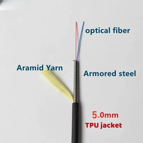 Fiber Jumper 2 core OM3 TPU PCD380 Reel 2C SC LC FC ST multimode(350m OM4 ST-ST) in Saudi Arabia