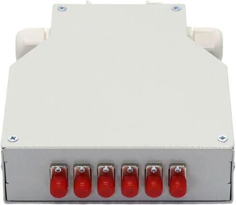 6 Port LC Fiber Terminal Box DIN Rail Mounting Support SC/FC/ST Coupler with Pigtail Adapter(FC PC) in Kuwait