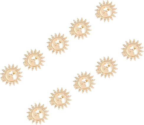 إكسسوارات تزيين الطاولة المعدنية المستدامة، تصميمات مزخرفة بالشمس، سهلة الاستخدام، مشبك لأدوات المائدة، حلقات مناديل مصنوعة من سبائك الشمس in Kuwait