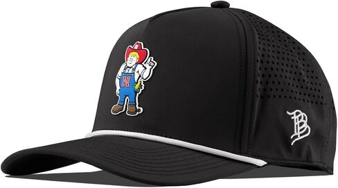 Branded Bills Nebraska Huskers Herbie Curved 5 Panel Rope Hat for Men NCAA Licensed Snapback Baseball Cap in Kuwait
