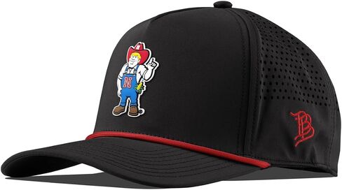Branded Bills Nebraska Huskers Herbie Curved 5 Panel Rope Hat for Men NCAA Licensed Snapback Baseball Cap in Kuwait