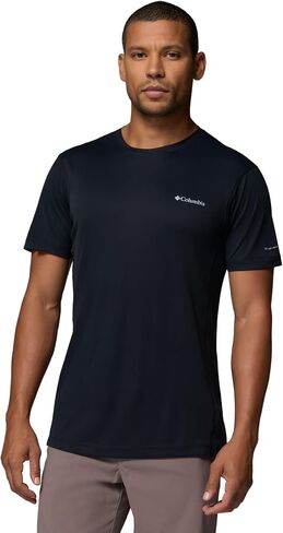 Columbia Men's Zero Rules Light Short Sleeve Crew, Black, Medium in Kuwait