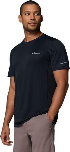 Columbia Men's Zero Rules Light Short Sleeve Crew, Black, Medium in Kuwait