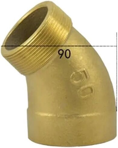 2" BSPP Female To Male Brass 45 Degree Elbow Pipe Fitting Coupler Connector Water Gas Oil in Saudi Arabia