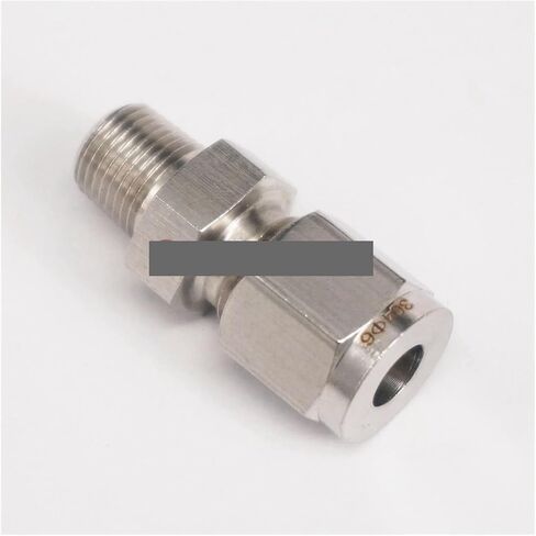 1/8" BSPT Male 304 Stainless 6mm OD Tube Double Ferrule Compression fitting in Kuwait