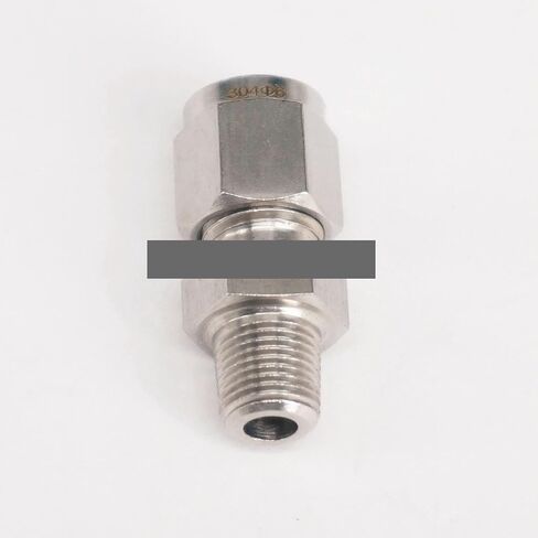 1/8" BSPT Male 304 Stainless 6mm OD Tube Double Ferrule Compression fitting in Kuwait