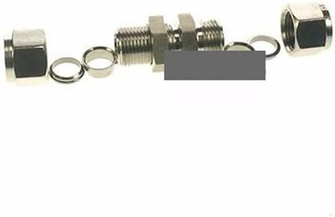 304 Stainless steel Fit 1/8" OD Tube Bulkhead Connector Compression fitting For Tubing in Kuwait