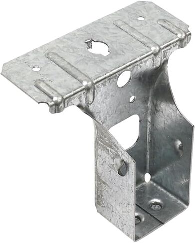 Simpson Strong-Tie PF24B شماعة ذات شفة علوية منحنية بعد الإطار - 1-9/16 بوصة × 3-3/8 بوصة، لحجم الرافعة 2x4، هيكل فولاذي مجلفن بالزنك 20 مقياس، فتحات أظافر على شكل قبة in Kuwait