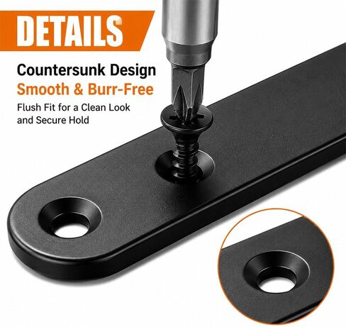 30 Sets Stainless Steel Straight Bracket Kit - 36mm/46mm/56mm/76mm Flat Mending Plates with 72 Screws for Wood Repair, Furniture, Cabinets & DIY Projects in Kuwait
