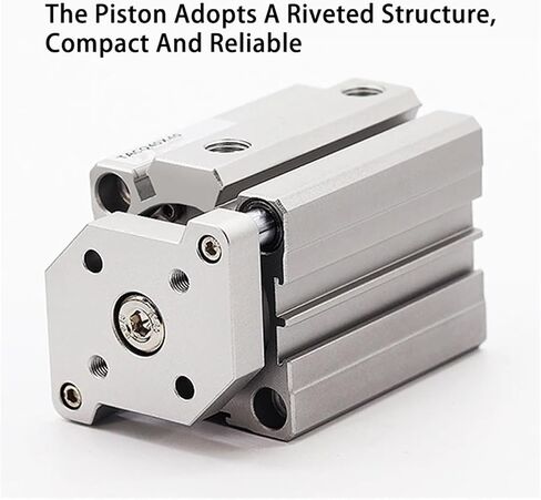 TACQ Series Thin Three-Axis Three-Bar Guide Rod Cylinder, 12/16/20/25/32/40/50/63mm Bore, 5-100mm Stroke(Stroke 15mm,TACQ16 (Bore 16mm)) in Kuwait