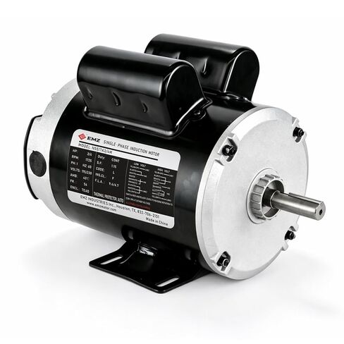 1 HP Farm Duty Electric Motor, 1725 RPM, 115/230V, 56 Frame, Fan Motor | High Torque, Totally Enclosed, Rigid Base, Reversible Rotation, Auto Reset Thermal Protection in Kuwait