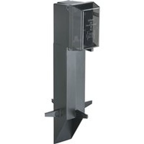 Arlington Industries - GPD19B - GARD-N-POST - حاوية منخفضة الحجم مقاس 19.5 مع غطاء مدمج - أسود in Kuwait