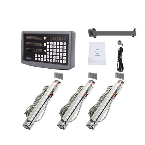 مجموعة DRO لغلاف معدني للقراءة الرقمية SDS6-3V مكونة من 3 محاور و3 قطع KA-500 KA300 مخرطة بمقياس خطي ومشفرات ومطحنة (الحزمة 2) in Kuwait
