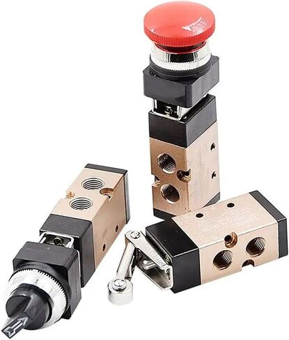 1PCS Pneumatic Two-Position Five-Port-Position Five-Way Mechanical Valve Roller Wheel Button Type MSV-86522R/TB/EB MSV(MSV-86522TB,8MM) in Kuwait