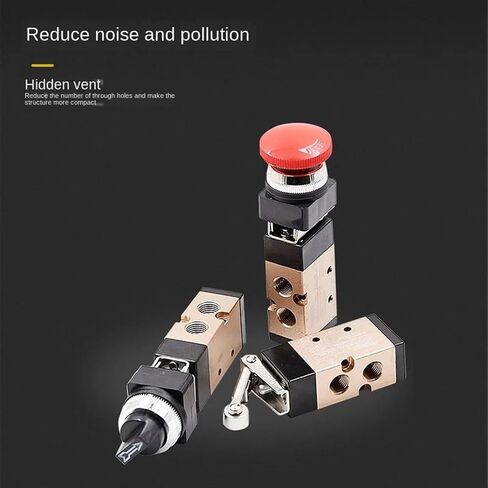 1PCS Pneumatic Two-Position Five-Port-Position Five-Way Mechanical Valve Roller Wheel Button Type MSV-86522R/TB/EB MSV(MSV-86522TB,8MM) in Kuwait