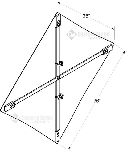 Traffic Roll-Up Sign Kit with Stand – 36 Inch Roll-Up Safety Sign & Portable Tripod Stand, High Visibility, Easy Setup (Road Closed Ahead, Non-reflective) in Kuwait