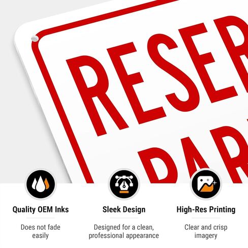 Reserved Parking Unauthorized Vehicles Will Be Towed Sign, | 10x14 Inches, Rust Free .040 Aluminum, Made in USA by Sigo Signs in Kuwait