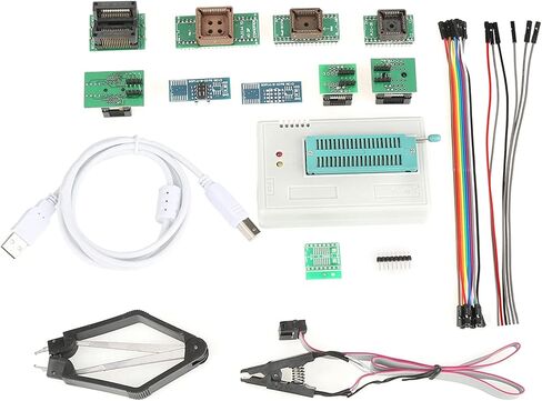 مبرمج عالمي AVR، سرعة عالية، استهلاك منخفض للطاقة، 4 مبرمجين في جهاز كمبيوتر واحد، لـ TL866III EEPROM Flash 8051 AVR MCU GAL PIC مع 9 محولات in Kuwait