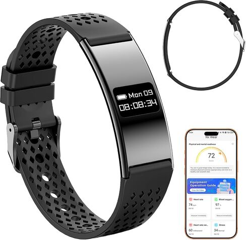 Smart Fitness Tracker Bracelet for Women & Men with Sleep Monitoring | 24/7 Heart Rate & Blood Oxygen Monitor, Activity Tracker with 7-Day Battery, Step Counter, Fitness Watch for Android & iPhone in Kuwait