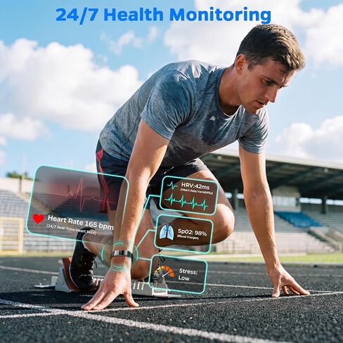 Smart Fitness Tracker Bracelet for Women & Men with Sleep Monitoring | 24/7 Heart Rate & Blood Oxygen Monitor, Activity Tracker with 7-Day Battery, Step Counter, Fitness Watch for Android & iPhone in Kuwait