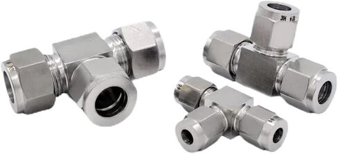 3 4 6 8 10 12 مللي متر 1/8 1/4 3/8 1/2 أنبوب OD Tee 3 طريقة مزدوجة الطويق أنبوب تركيبات T-Type SS304/316L موصل ماسورة من الفولاذ المقاوم للصدأ (SS304,3/4") in Kuwait
