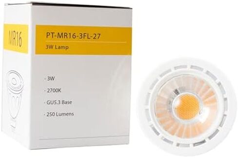 SPW Pro-Trade MR16 LED 3W 250 Lumens 2700K 38 درجة PT-MR16-3FL-27 30,000 ساعة 10-18V الجهد المنخفض 12V لمبة إضاءة المناظر الطبيعية مصباح قابل للتعتيم متعدد الألوان in Kuwait