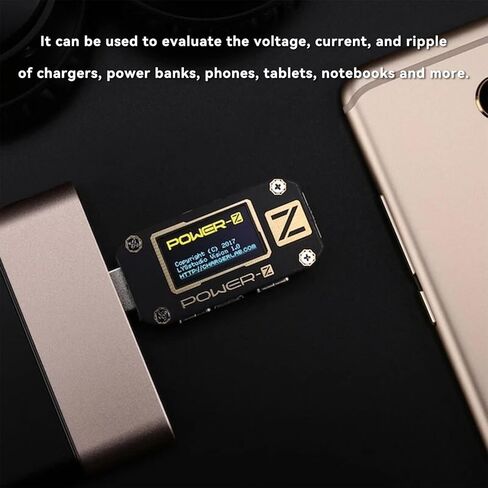 KM001 Power-Z USB تستر Type-C المصغّر USB الفولتميتر الرقمي QC 2.0 QC 3.0 PD الجهد الرقمي الحالي قوة البنك تستر in Kuwait