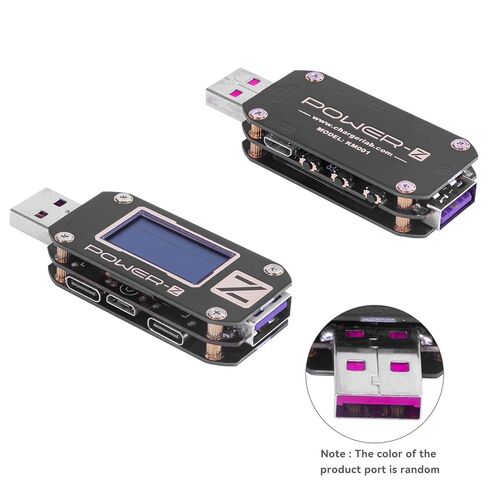 KM001 Power-Z USB تستر Type-C المصغّر USB الفولتميتر الرقمي QC 2.0 QC 3.0 PD الجهد الرقمي الحالي قوة البنك تستر in Kuwait