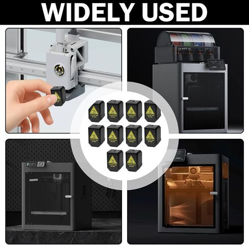 10 قطع من أغطية فوهات السيليكون لكوبرا S1 ماكس، لفوهة Anycubic Kobra S1 وهوتيند، للطابعة ثلاثية الأبعاد، جوارب سيليكون للحماية من درجة الحرارة العالية للطابعة ثلاثية الأبعاد هوتيند in Kuwait