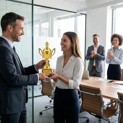 جائزة الكأس البلاستيكية الذهبية اللامعة - المركز الأول مع الملصق الأول المرفق مسبقًا، مثالية للمسابقات الرياضية والبطولات وجوائز الحفلات واحتفالات التقدير in Kuwait