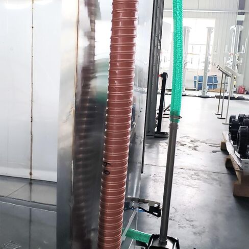 Silicone Insulated Ducting Hose - Flexible, Heat Resistant Ventilation Duct for Industrial and DIY Applications,1pcs(L1mx60mm) in Kuwait