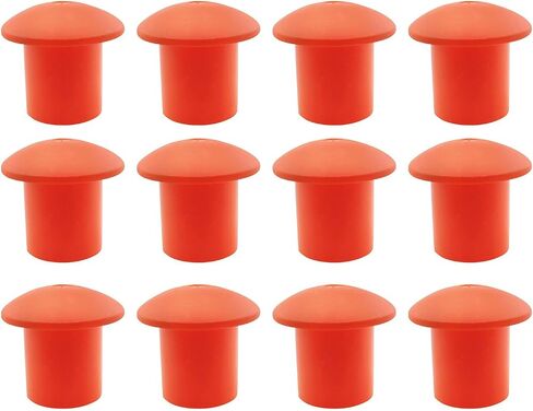 12PCS Plastic Reinforced Protective Cap Orange Safety Mushroom Survey Rebar Cap for Diameter 10-25mm Reinforcement in Kuwait