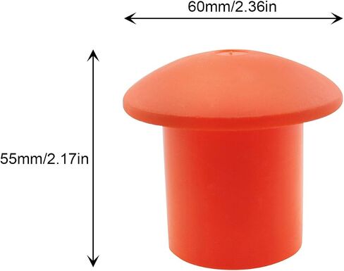 12PCS Plastic Reinforced Protective Cap Orange Safety Mushroom Survey Rebar Cap for Diameter 10-25mm Reinforcement in Kuwait
