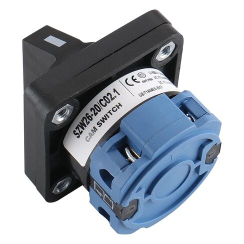 Baomain 20A 660V Rotary Cam Combination Changeover Switch, 2 Position 4 Terminal SZW26-20/C02.1, for Motor Control, Power Distribution, Industrial Panels in Kuwait