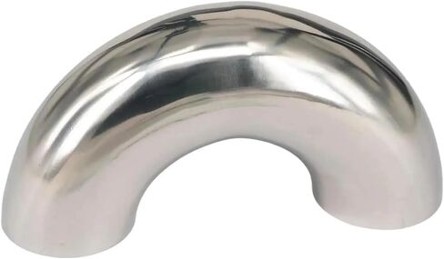 89mm 3.5" O/D 304 Stainless Steel Weld 180 Degree Elbow Pipe Fitting in Saudi Arabia