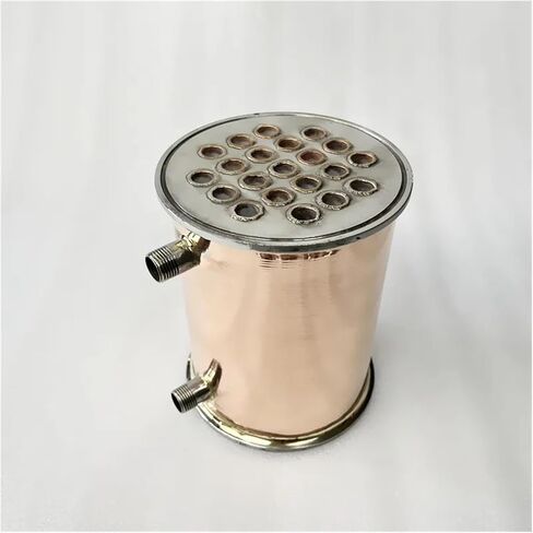 6" 154mm Ferrule167mm Copper With 1/2" Male Thread Reflux Condenser Length 200mm For Beer in Saudi Arabia