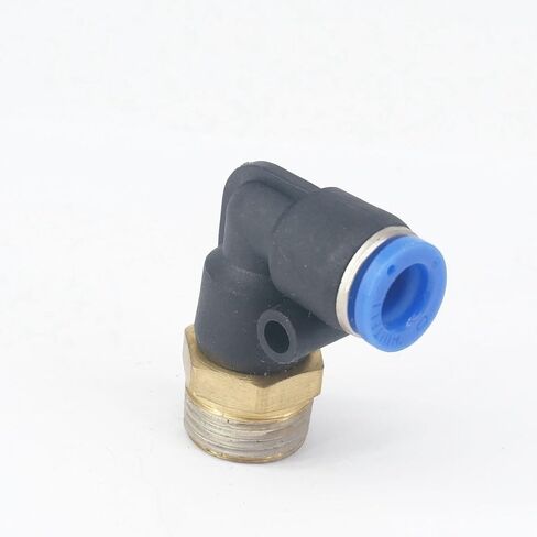 5pc 3/8" Male to Fit Tube O/D 8mm Pneumatic Elbow Push In Connector Union Quick Release Air Fitting Plumbing in Kuwait