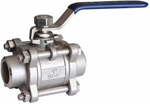DN15 1/2" Weld 304 Stainless Steel 3-piece Type Ball Valve oil water air 229 PSI in Saudi Arabia