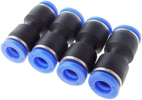 10Pcs PU4 Air Pneumatic 4mm to 4mm Straight Push in Connectors Quick Fittings in Saudi Arabia