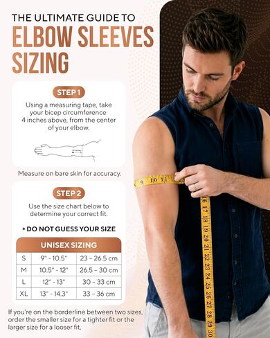 TheraCopper Copper Elbow Compression Sleeve for Men & Women (Pair) – Infused Copper Elbow Brace for Tennis Elbow, Tendonitis, Arthritis & Bursitis – Elbow Support for Golf, Workouts & Recovery (Medium) in Kuwait