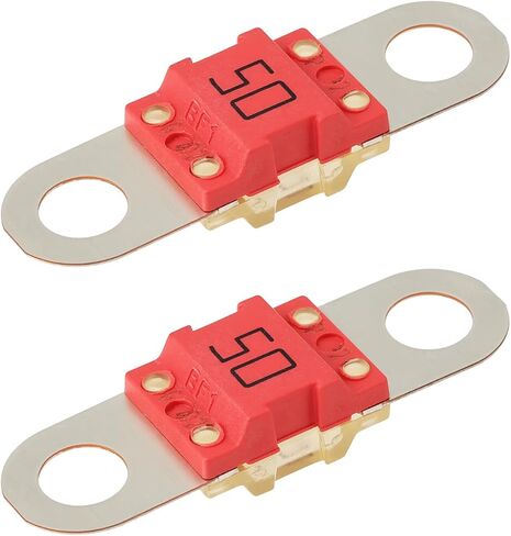 2pcs Car Spiral Red 50A Fuses N10525502 Compatible with Audi A1 A3 Compatible with Passat in Kuwait