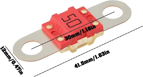2pcs Car Spiral Red 50A Fuses N10525502 Compatible with Audi A1 A3 Compatible with Passat in Kuwait