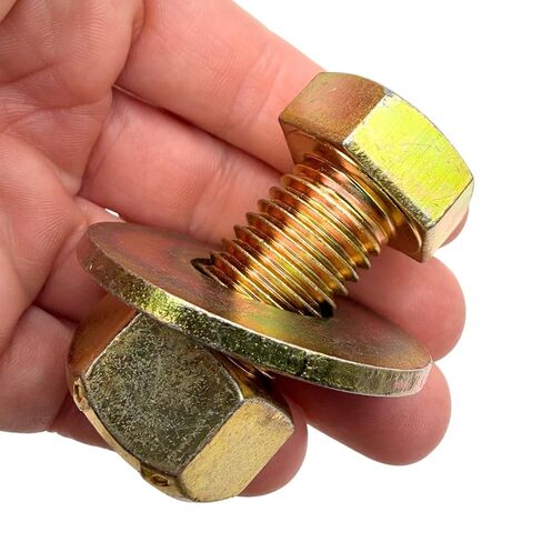 3/4"-10 x 1-1/2" Grade 8 Bolts (4-Pack) – Heavy-Duty Hex Bolts Includes Flat Washers & All Metal Prevailing Torque Lock Nuts – High-Strength SAE J429 1.5" Coarse Thread Yellow Zinc in Kuwait