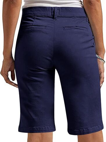 Bermuda Shorts for Women Trendy 2025 Casual Summer High Waisted Chino Shorts Straight Leg Hiking Vacation Outfits in Kuwait