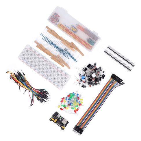 Electronics Component Kit, 400 Assorted Components with Power Module USB Cable, Assorted Electronics Kit, Complete for R3 Prototyping, for Students, Hobbyists, DIY Projects in Kuwait