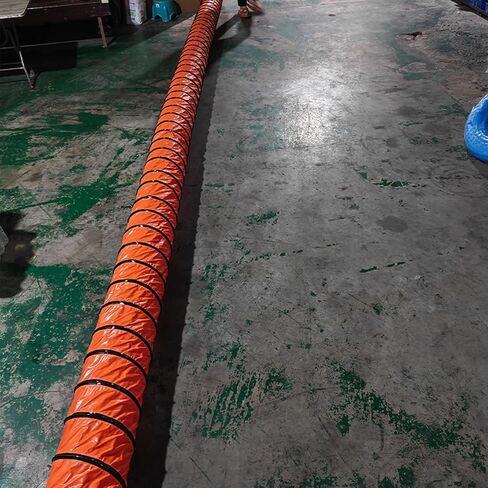 33ft Flexible Duct Hose for Ventilation - Adjustable PVC Duct with Steel Wire for Blower Fans, Portable AC, and More(L5mx60cm) in Kuwait