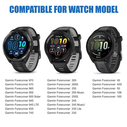 شاحن Garmin Forerunner 45 55 165 245 255 255S 265 745 935 945 955 965، سلك كابل شحن بديل مع منفذ شاحن مضاد للغبار (عبوتان) in Kuwait