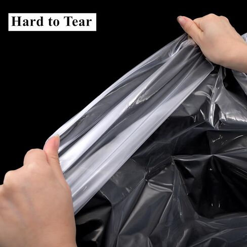 Tebery 20 Pcs Extra Large Plastic Storage Bags, Clear Dustproof Furniture Luggage Covers for Moving, Reusable Heavy Duty Storage Moving Bags for Chair Clothes Suitcase, 4 Size in Kuwait